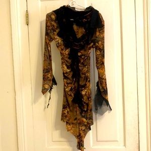 Fun and funky party dress made in New Orleans and looking for the next soirée!